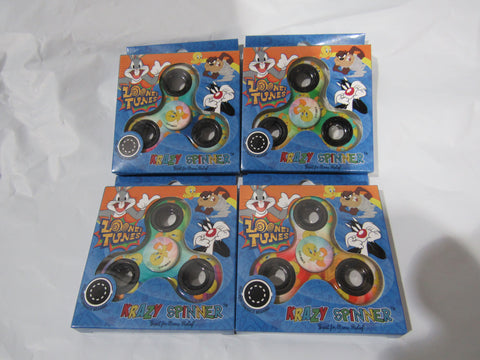 Lot of 4 Tweety Bird Krazy Spinners Fidget Spinners Looney Tunes