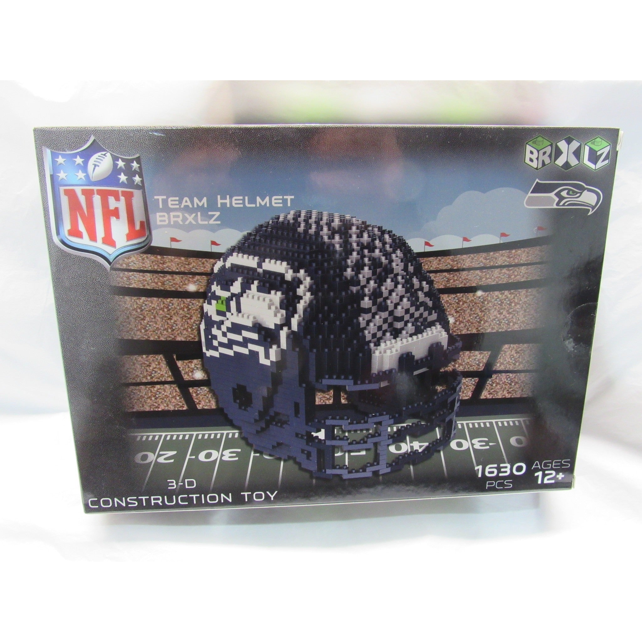 NFL Seattle Seahawks Helmet Shaped BRXLZ 3-D Puzzle 1630 Pieces