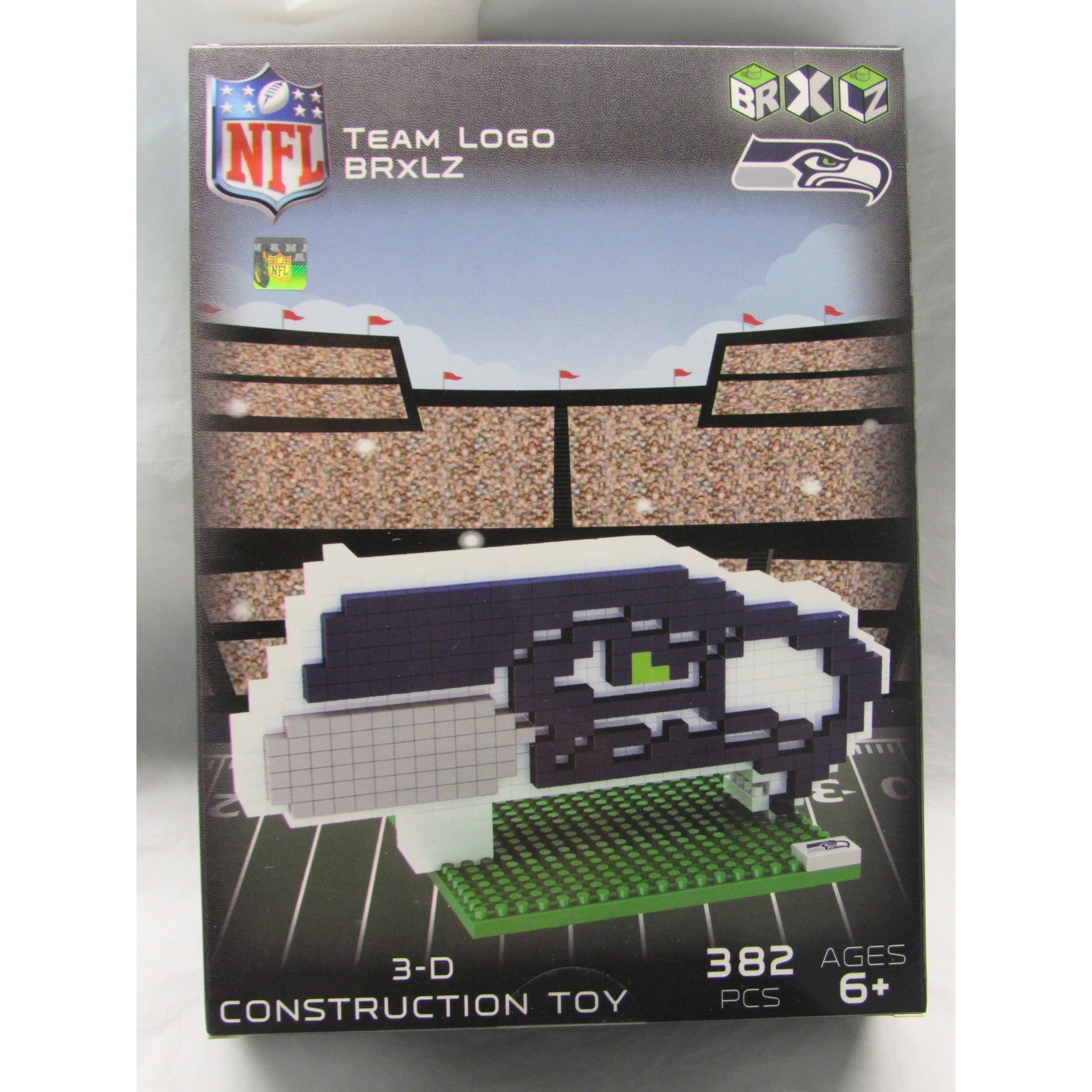 NFL Seattle Seahawks Team Logo BRXLZ 3-D Puzzle 382 Pieces