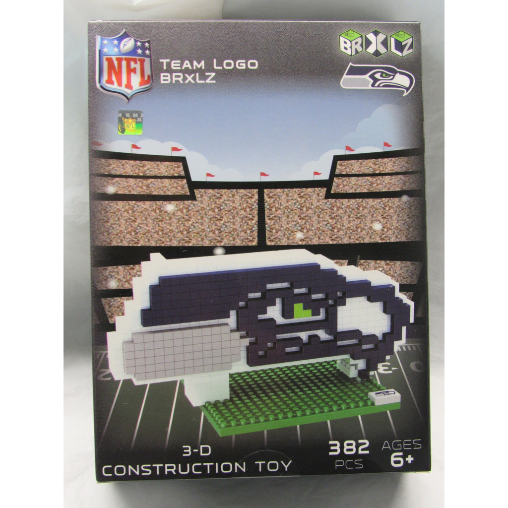 NFL Seattle Seahawks Team Logo BRXLZ 3-D Puzzle 382 Pieces – All Sports ...