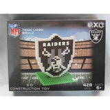 NFL Oakland Raiders Team Logo BRXLZ 3-D Puzzle 428 Pieces