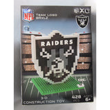 NFL Oakland Raiders Team Logo BRXLZ 3-D Puzzle 428 Pieces
