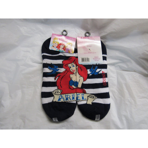 1 Pair Kid's Disney Princess Ariel Ankle Socks Size 9-11