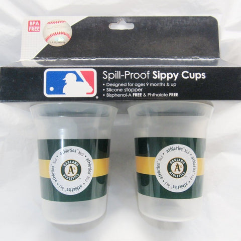 MLB Oakland Athletics Toddlers Sippy Cup 5 oz. 2-Pack by baby fanatic