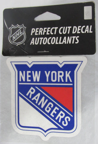 NHL New York Rangers Logo 4"x4" Perfect Cut Decal Single WinCraft