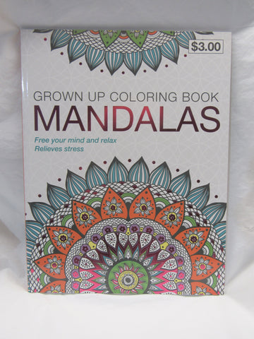 Grown Up Adult Coloring Book Mandalas 32 Pages