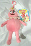 2014 Yo Gabba Gabba 9" FOOFA Pink Plush Doll Bag Clip Nick Jr.