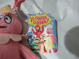 2014 Yo Gabba Gabba 9" FOOFA Pink Plush Doll Bag Clip Nick Jr.