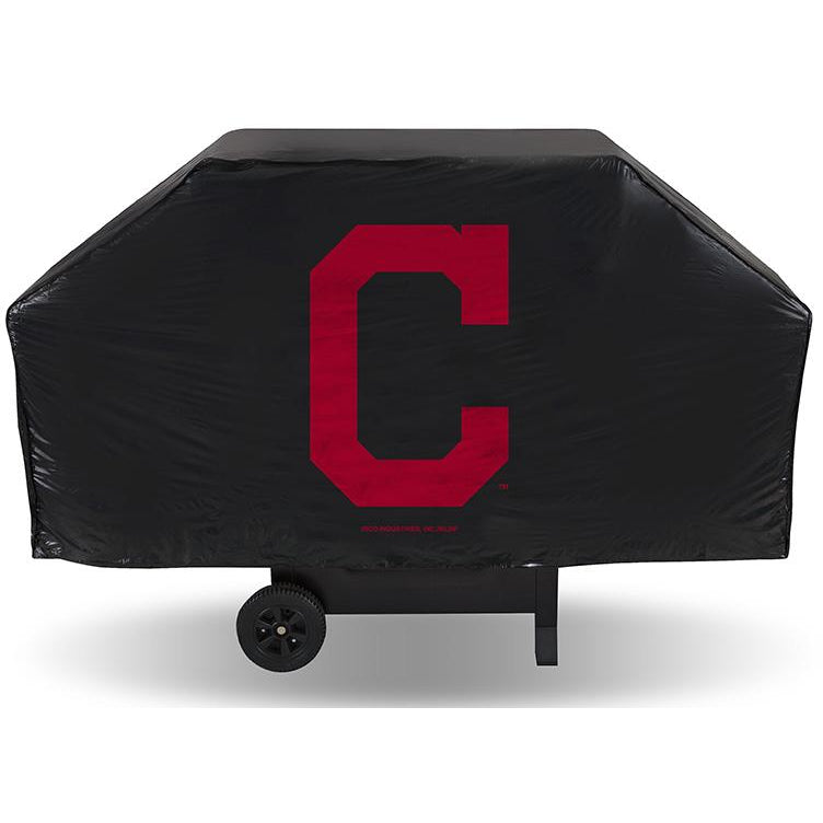MLB Cleveland Indians 68 Inch Red Vinyl Economy Gas / Charcoal Grill Cover