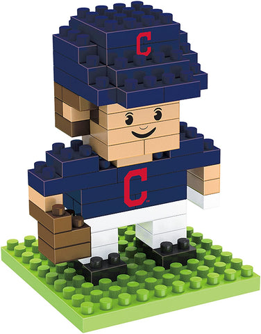 MLB Cleveland Indians Team Player Shaped BRXLZ 3-D Puzzle 71 Pieces