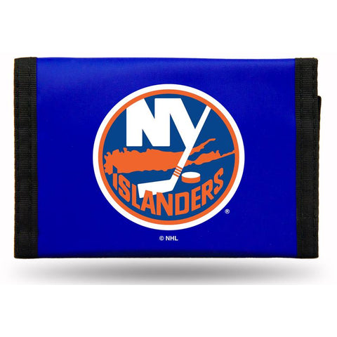 NHL New York Islanders Tri-fold Nylon Wallet with Printed Logo