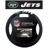 NFL POLY-SUEDE MESH STEERING WHEEL COVER NEW YORK JETS