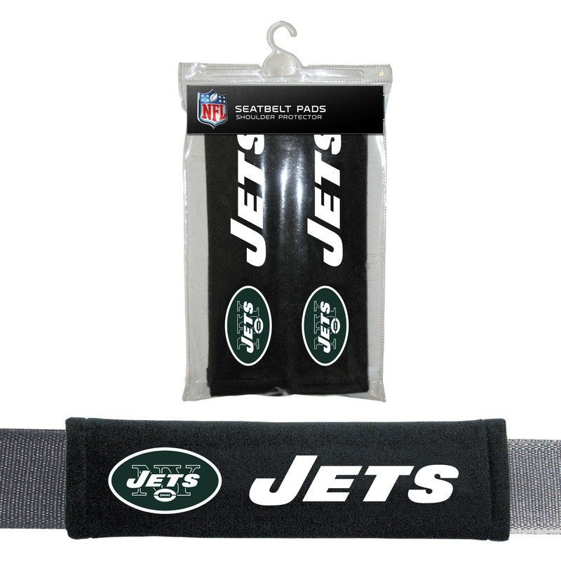 NFL New York Jets Velour Seat Belt Pads 2 Pack by Fremont Die