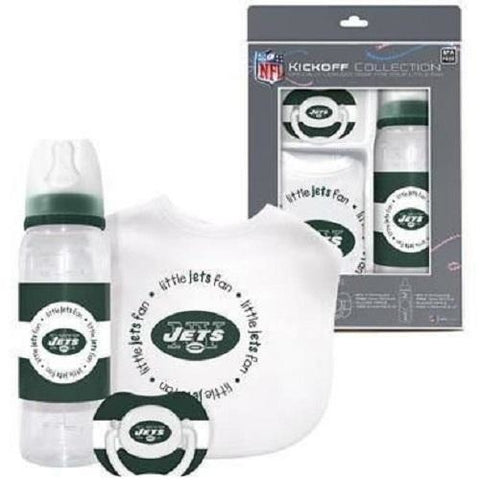 NFL New York Jets Baby Gift Set Bottle Bib Pacifier by baby fanatic
