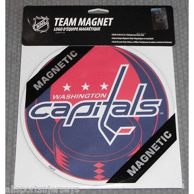 NHL Washington Capitals 8 Inch Auto Magnet Logo Over Puck by Fremont Die