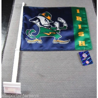 NCAA Notre Dame Fighting Irish Logo on Window Car Flag