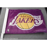 NBA Los Angeles Lakers Logo on Purple Window Car Flag by Rico Industries