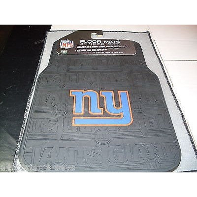 NFL New York Giants Car Truck Front Rubber Floor Mats Set by The Northwest Co.