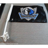 NBA Dallas Mavericks Logo on Black Window Car Flag