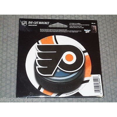 NHL Philadelphia Flyers Round Puck Style 4 inch Auto Magnet by WinCraft