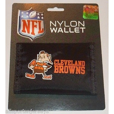 NFL Cleveland Browns Tri-fold Nylon Wallet with Printed ALT Logo