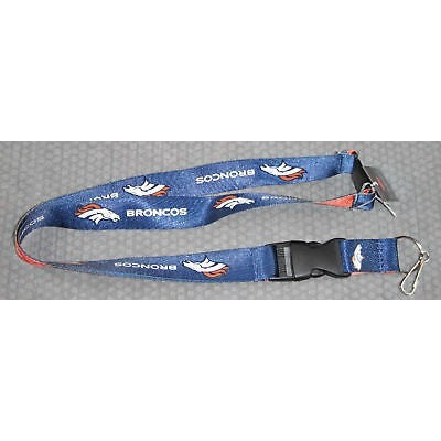 NFL Denver Broncos Reversible Lanyard Keychain by AMINCO