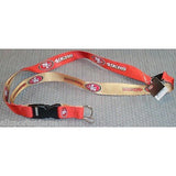 NFL San Francisco 49ers Reversible Lanyard Keychain by AMINCO