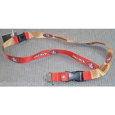 NFL San Francisco 49ers Reversible Lanyard Keychain by AMINCO