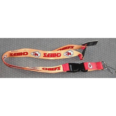 NFL Kansas City Chiefs Reversible Lanyard Keychain by AMINCO
