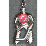 NHL New Jersey Devils  Hockey Player Key Chain Logo on Chest CONCORD Ind.
