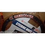 NCAA POLY-SUEDE MESH STEERING WHEEL COVER SOUTH CAROLINA GAMECOCKS