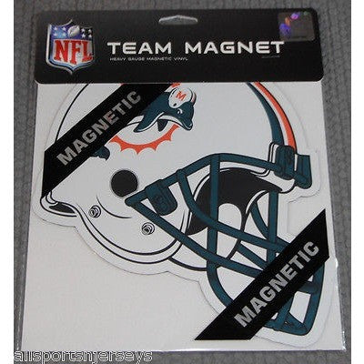 NFL Miami Dolphins Old Logo 8 Inch Auto Magnet Die Cut Helmet by Fremont Die
