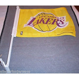 NBA Los Angeles Lakers Logo on Yellow Window Car Flag by Rico Industries
