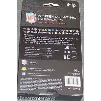 NFL iHip Team Logo Earphones Houston Texans
