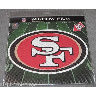 NFL San Francisco 49ers Die-Cut Window Film Approx. 12" by Fremont Die
