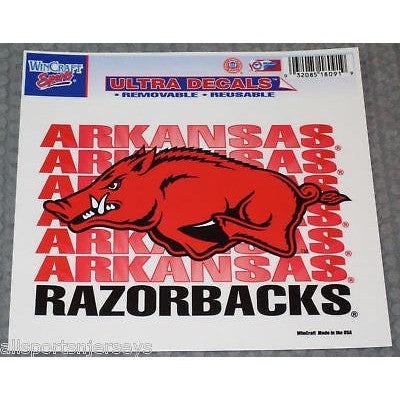 NCAA Arkansas Razorbacks 4 Inch Ultra Decal by WinCraft