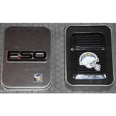 NFL Los Angeles Chargers Refillable Butane Lighter w/Gift Box by FSO
