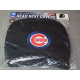 MLB Chicago Cubs Headrest Cover Embroidered Logo Set of 2 by Team ProMark