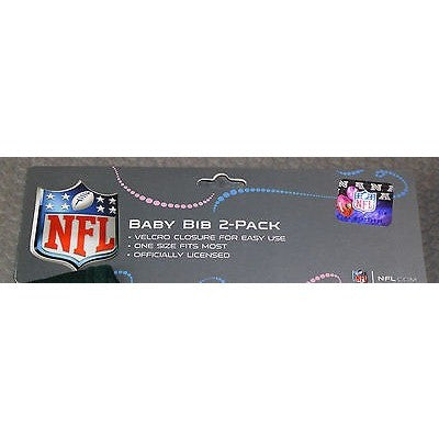 NFL Seattle Seahawks Embroidered Infant Baby Bibs Blue 2 pack by baby fanatic