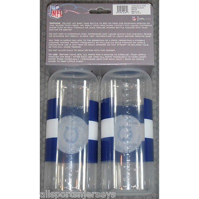 NFL Indianapolis Colts 9 fl oz Baby Bottle 2 Pack by baby fanatic