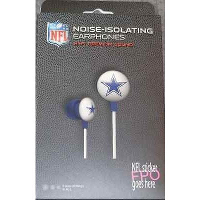 NFL iHip Team Logo Earphones w/ MIC Dallas Cowboys