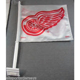 NHL Detroit Red Wings Logo White Window Car Flag RICO or Fremont Die