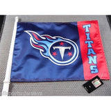 NFL Tennessee Titans Logo on Window Car Flag by Fremont Die