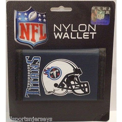 NFL Tennessee Titans Tri-fold Nylon Wallet with Printed Helmet
