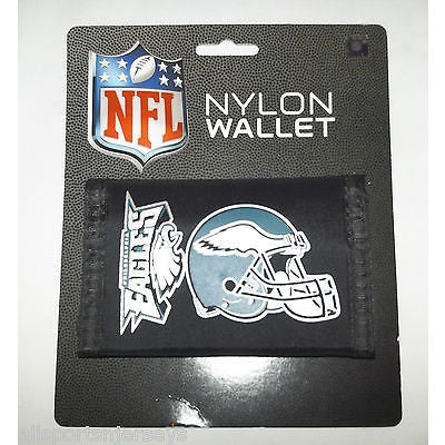 NFL Philadelphia Eagles Tri-fold Nylon Wallet with Printed Helmet