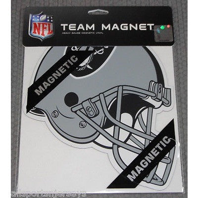 NFL Oakland Raiders 8 Inch Auto Magnet Die Cut Helmet by Fremont Die