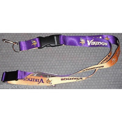 NFL Minnesota Vikings Reversible Lanyard Keychain by AMINCO