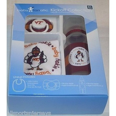 NCAA Virginia Tech Hokies Gift Set Bottle Bib Pacifier by baby fanatic
