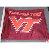 NCAA Virginia Tech Hokies Logo on Red Window Car Flag