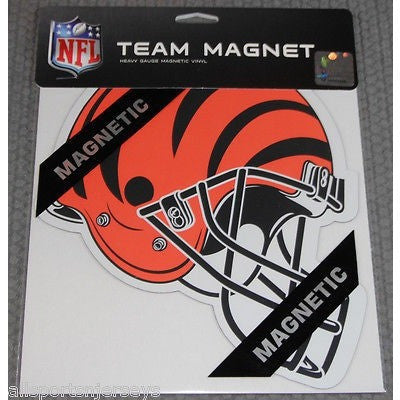 NFL Cincinnati Bengals 8 Inch Auto Magnet Die Cut Helmet by Fremont Die